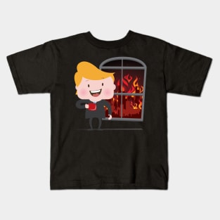 Let's Watch the World Burn Kids T-Shirt
